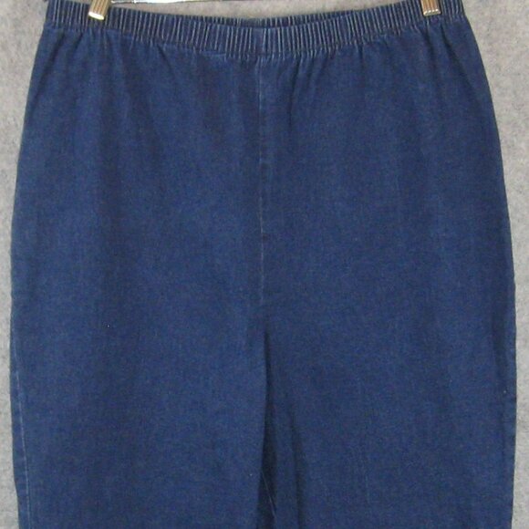 Quacker Factory Pull-on Denim Pants Jeans Size 1X - Picture 2 of 4